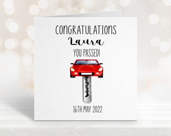 Driving Test Card, Congratulations Card, Card For Him, Card For Her