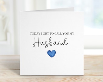Husband To Be Wedding Day Card, Wedding Day Card For Husband To Be, Wedding Day Card For Groom