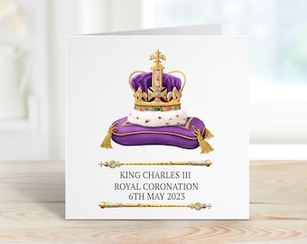 Coronation King Charles III, Coronation Day Souvenirs, King Charles III Royal Coronation Day, Coronation Day Card