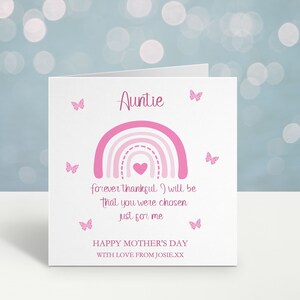 Moedersdagkaart voor tante, Moederdagkaart voor Nannie, Moederdag voor Nan, oma, Moedersdagkaart voor Mamgu