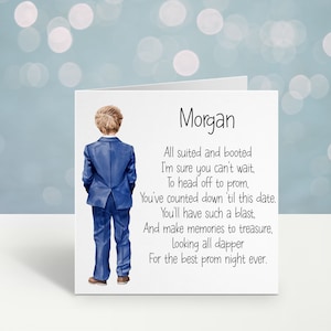 Prom Card, gepersonaliseerde kaart voor Prom Night, Celebration Card