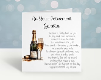 Tarjeta de jubilación, Tarjeta de jubilación personalizada para él, Tarjeta de jubilación personalizada para ella, Tarjeta de jubilación masculina, Tarjeta de jubilación femenina