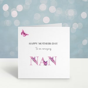 Moederdagkaart voor oma, moederdagkaart mama, stiefmoeder geschenken, moeder Moederdag, oma, overgrootmoeder, overgrootmoeder, nana, nanny, nan, nannie