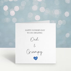 Tarjeta del Día del Padre, Tarjeta del Día del Padre para Papá y Abuelo, Tarjeta del Día del Padre, Tarjeta del Día del Padre para Papá y Abuela, Abuelo, Abuelo