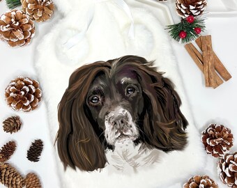 Cadeaux épagneul springer, bouillotte moelleuse, bouillotte personnalisée, bouillotte, cadeau mug Springer épagneul, cadeaux chien,
