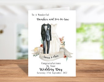 Wedding Card, Wedding Card For Daughter, Wedding Card For Son, Personalised Wedding Card