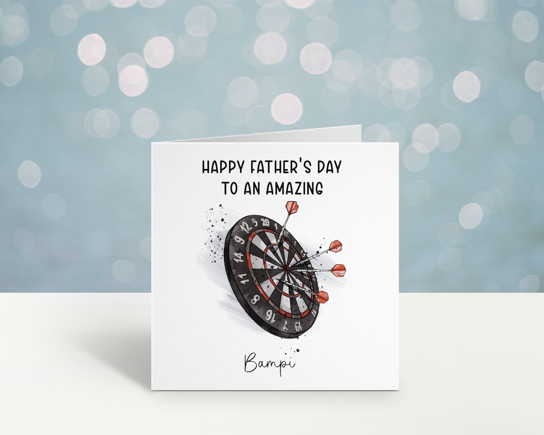 Darts Fathers Day Card Personalised Fathers Day Card For Grandad darts-fathers-day-card-personalised-fathers-day-card-for-grandad