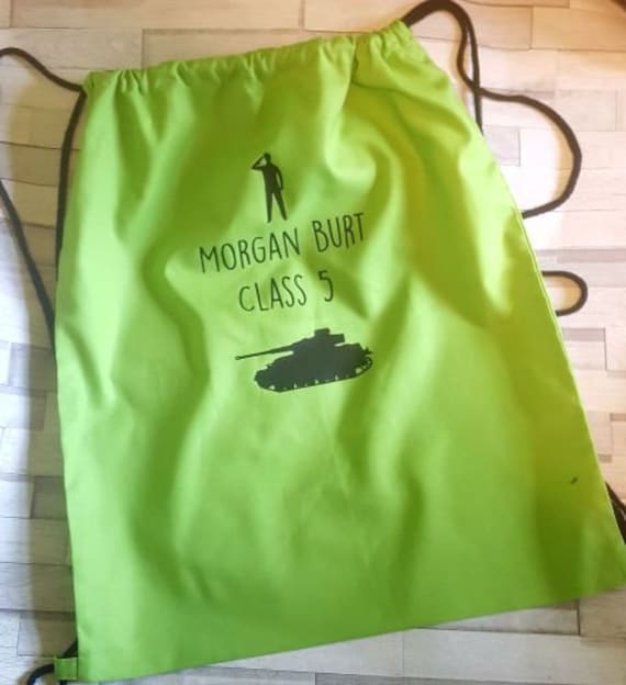 personalised string bags