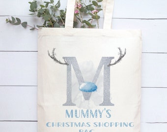 Kerst Tote Bag Gift, Gepersonaliseerde Tote Bag, Gepersonaliseerde Tote Bag Gift, Christmas Shopping Bag