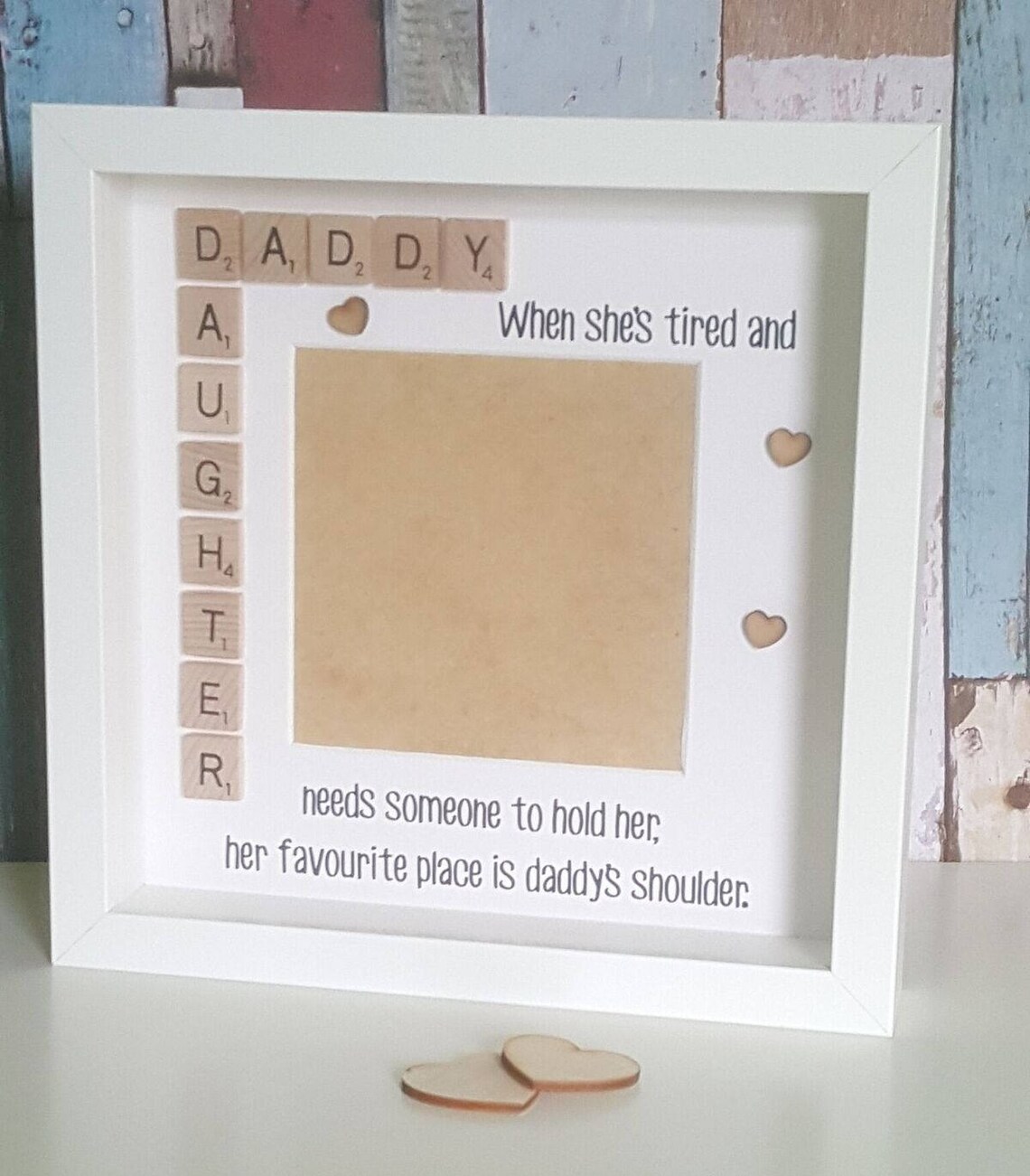 Father's Day Gift Daddy & Daughter Frame Personalised Etsy UK