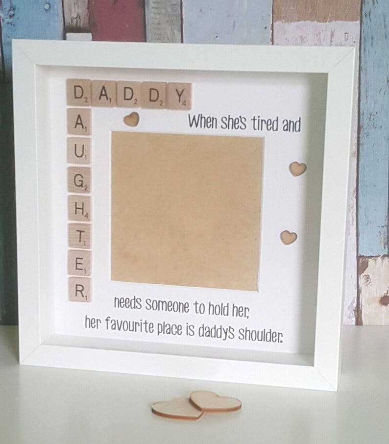 Father S Day Gift Daddy Daughter Frame Personalised Image 0