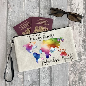 Reisedokumente Brieftasche, Personalisierte Reisepasshülle, Familienpasshülle, Familienpasshülle
