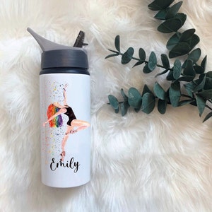 Personalised Water Bottle, Dancer Water Bottle, Drink Bottle With Handle, Dance Teacher Gift, Teaching Assistant, Friend Gift, Ballet  Gift