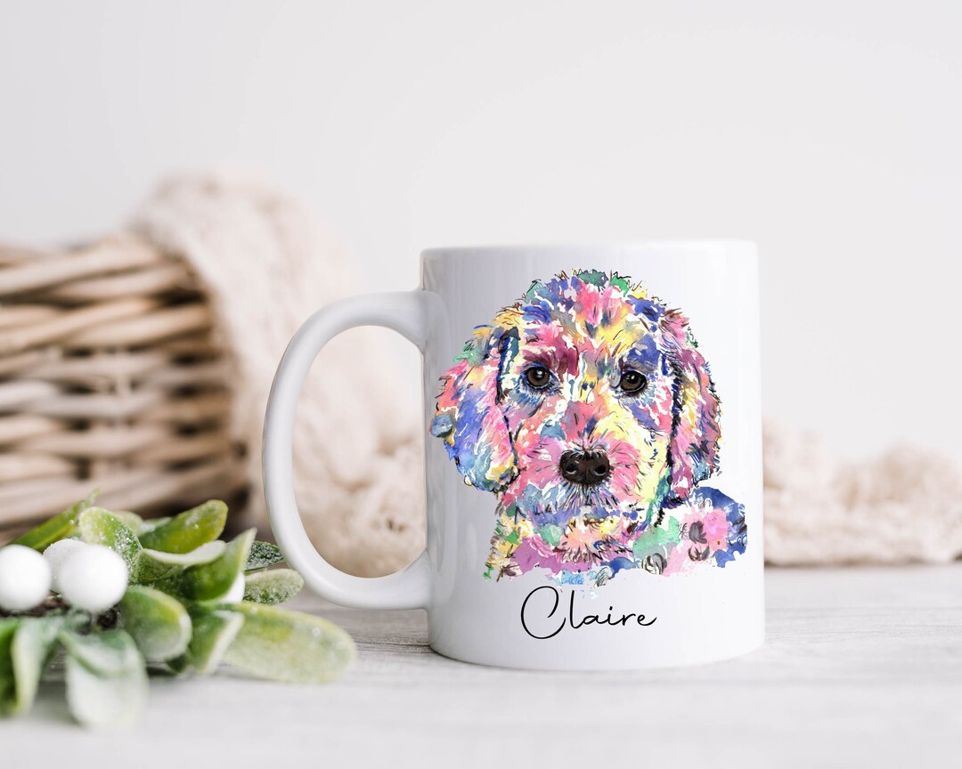 Watercolor Cockapoo Mug, Dog Lover Gift - Etsy UK