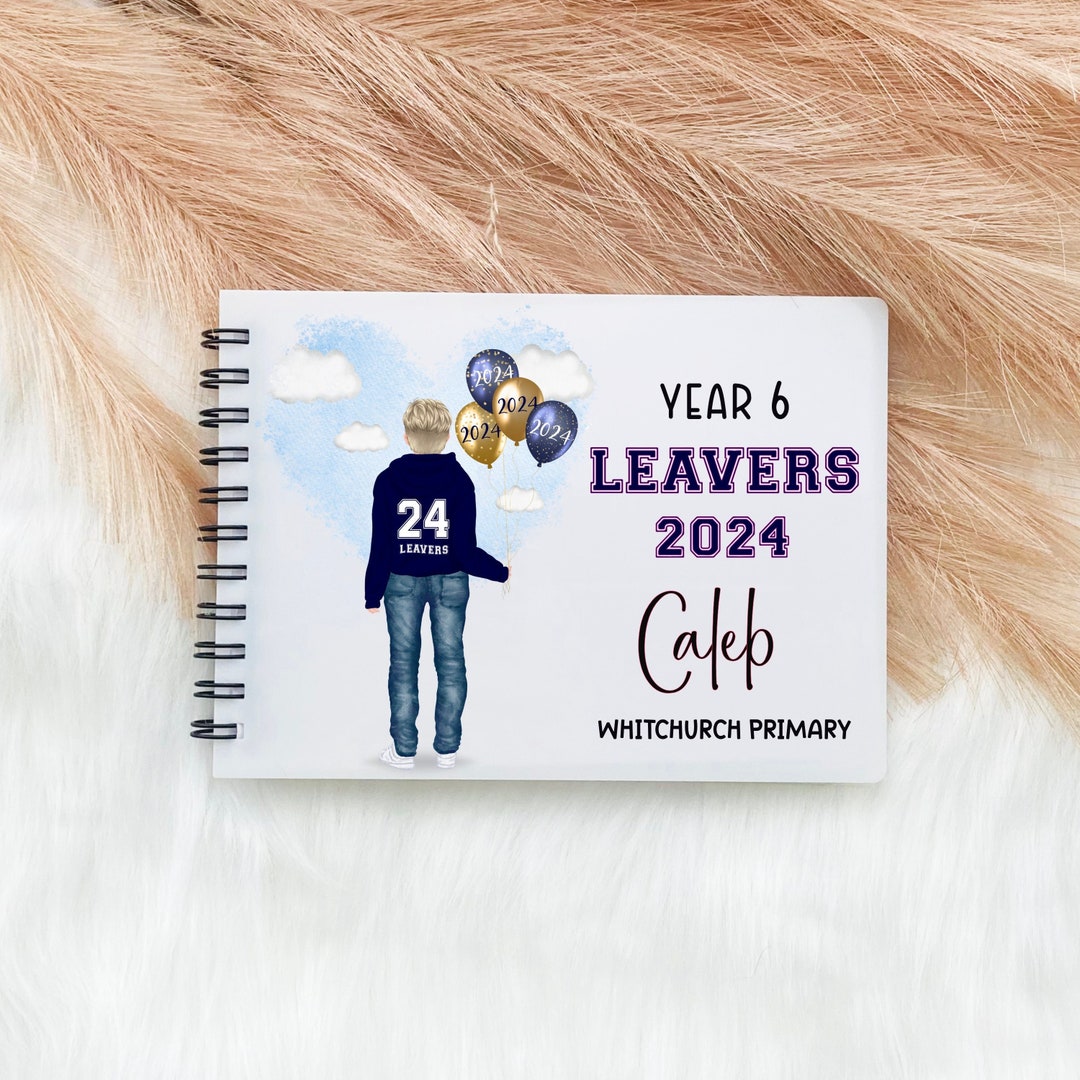 Leavers Notebook, Class of 2024 Leavers, Personalised School Leavers Book, School Leavers Memory