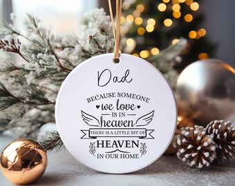 Lost Loved One Bauble, Memory Bauble, Because Some We Love Is In Heaven Tree Decoration