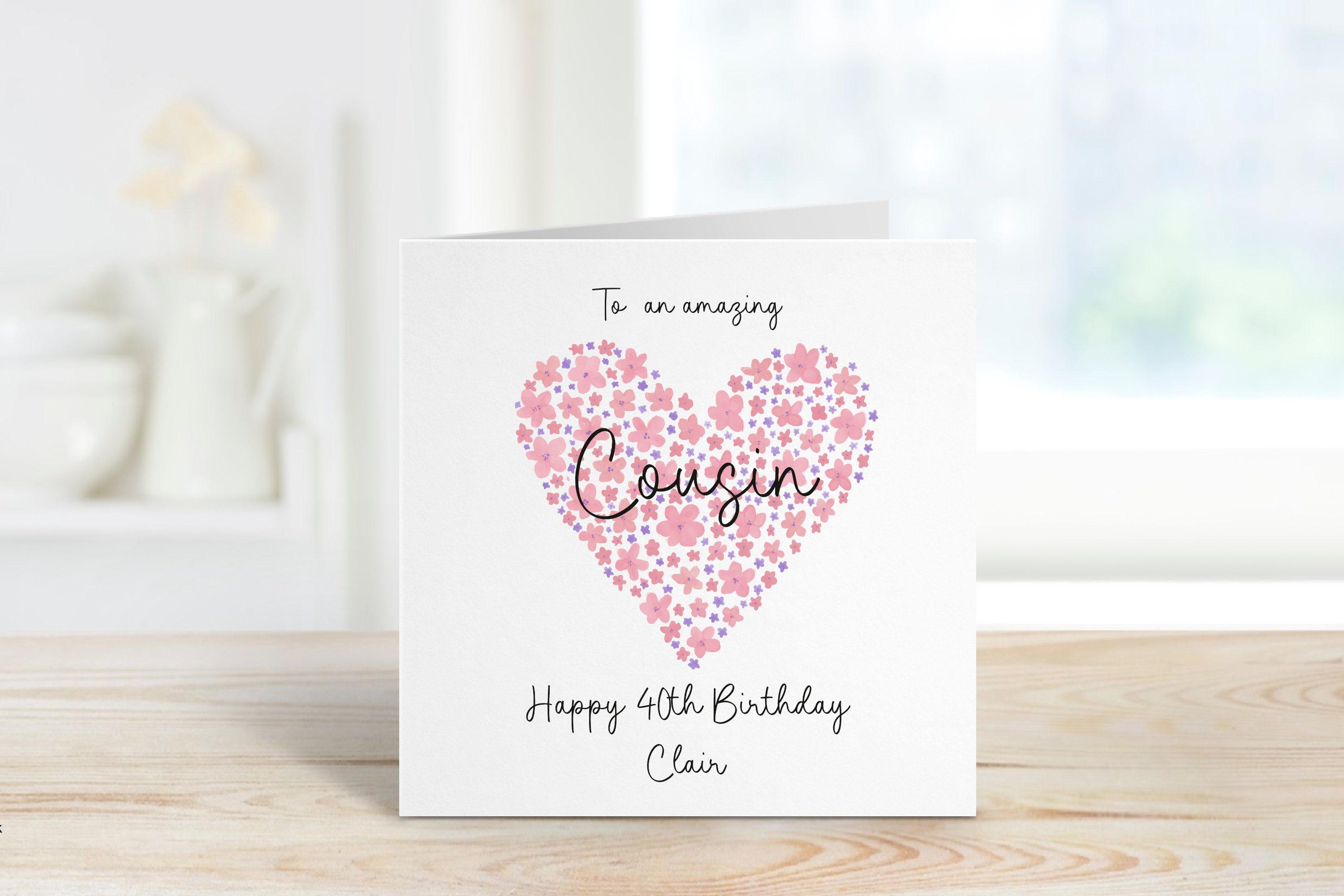 Geburtstagskarte Für Cousin – '19 Today & Fabulous', 145 X 145 Mm, Hochwertig & Nachhaltig | Made In UK, Blanko Innen