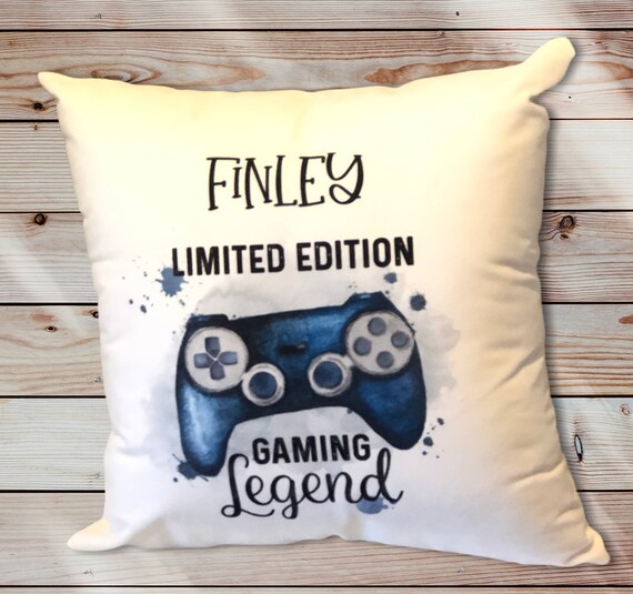 Gamer Gift Gamer Pillow Personalised Gaming Cushion Gamer Addict Gift Gift for Him Ultimate Gamer Games Room Teenage Boy Gift Etsy Canada
