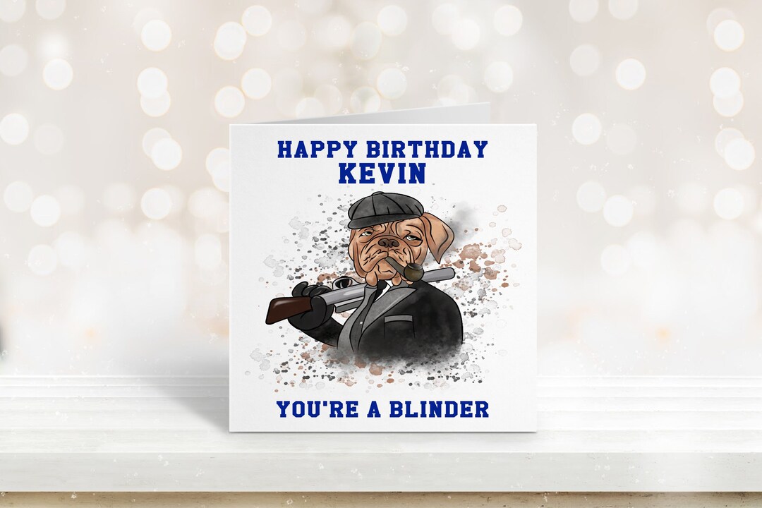 Peaky Blinders Birthday Card, Birthday Card for Dad, Birthday Card for