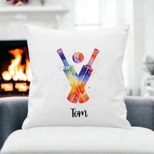 Cadeau cricketkussen, gepersonaliseerd cadeau cricketkussen, cadeau vriend