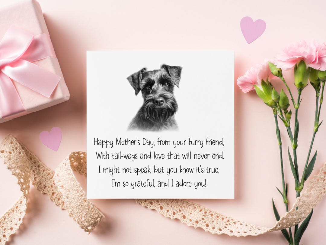 Mother's Day Card, From the Dog Mother's Day Card, Card From the Dog - Etsy