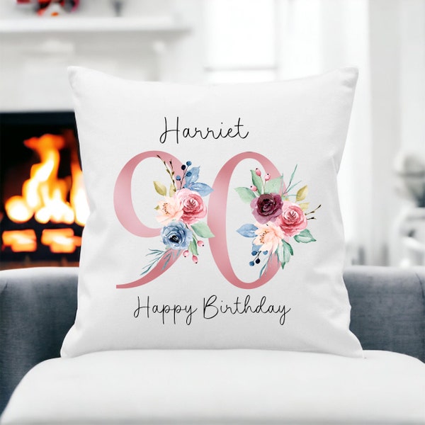 90th Birthday Gift, Milestone Birthday Gift, Cushion Gift, Any Age Special Birthday Gift, 50th, 60th, 70th, 80th, 90th, 100th