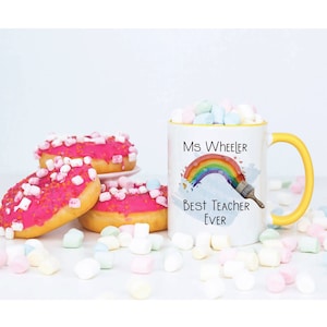 Melhor caneca do professor, conjunto de caneca do professor de agradecimento, presente de agradecimento do professor, presente personalizado do professor, presente de fim de mandato