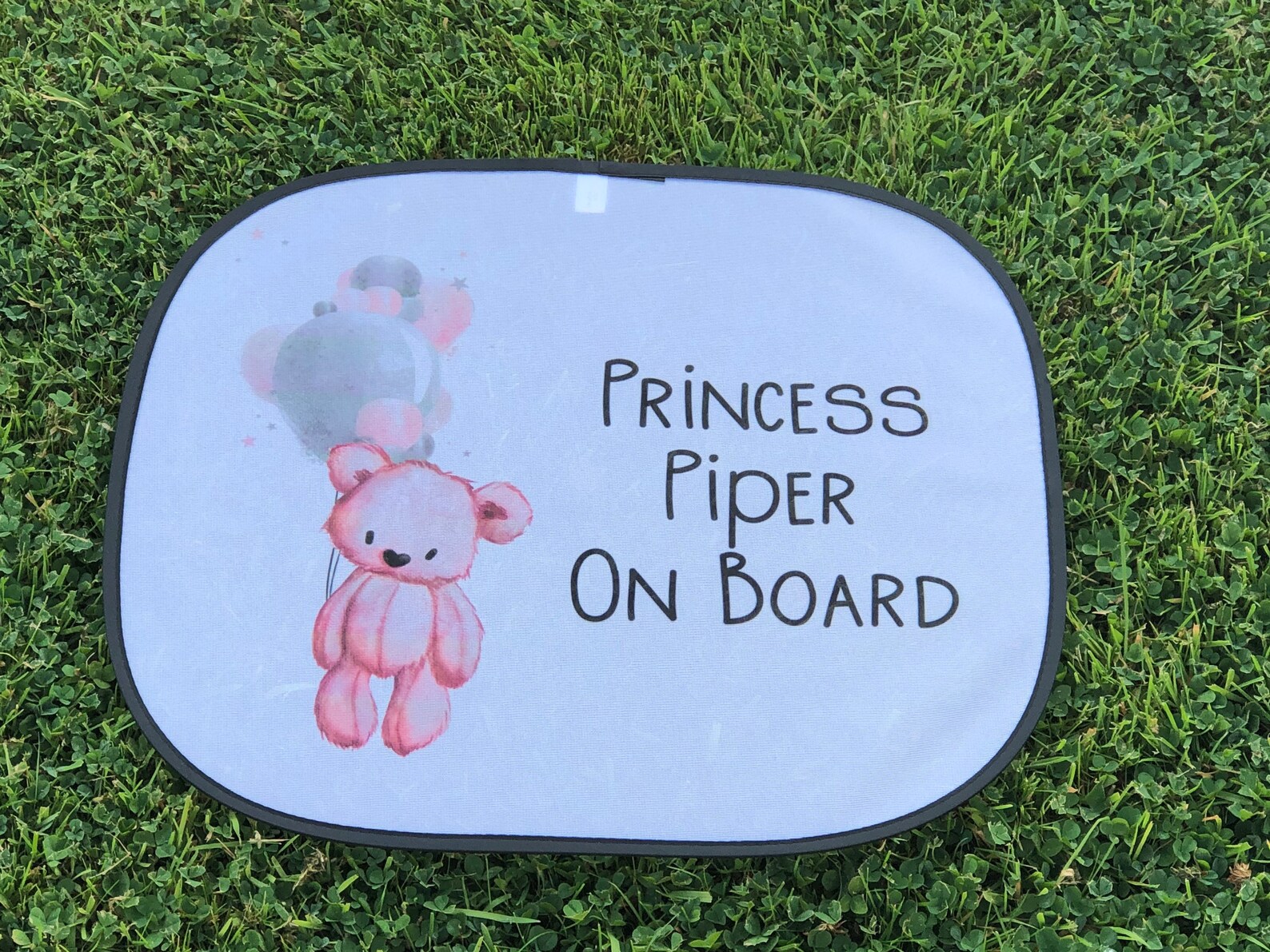 Car Sun Shade Personalised Car Sun Visor Balloon Bear Design Etsy UK