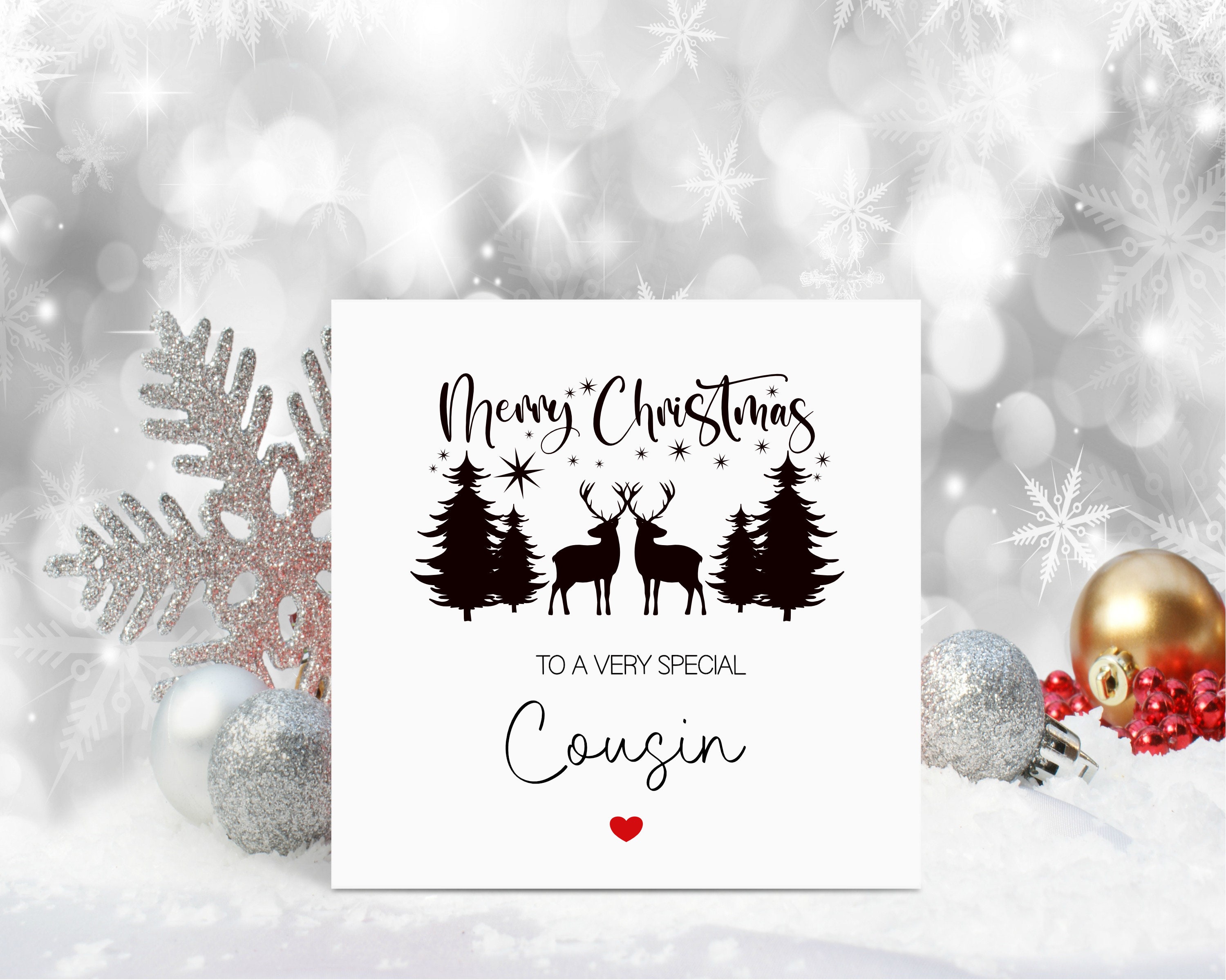 UK Greetings Weihnachtskarte Für Großvater - Mit Metallfolie & Herzlichem Innentext