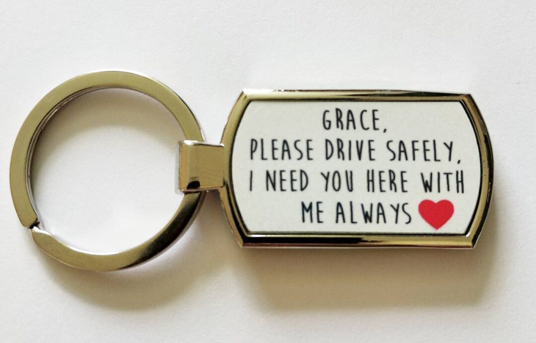 Personalised Drive Safely Keyring, New Driver, Just Passed, New With Gift Box Etsy Ireland