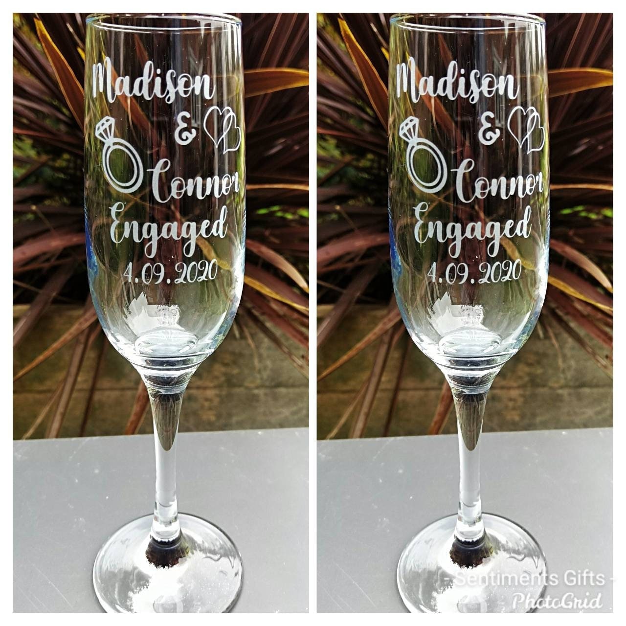 Personalised Champagne Flute - Engraved Champagne Glass - Best Friend Gift  for Women - Personalised Etched Glass - Prosecco Gifts for Women