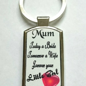 Mother of The Bride Keyring - New - Boxed