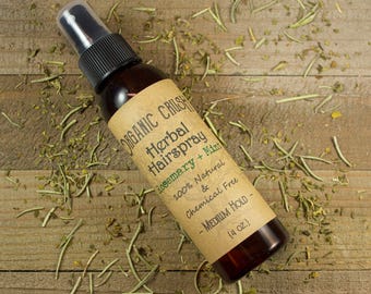 HERBAL HAIRSPRAY | Natural Hairspray | Medium/Flexible Hold Hairspray | Vegan Hairspray | Chemical-Free Hairspray