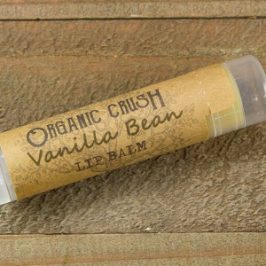 VANILLA BEAN Lip Balm | Organic Lip Balm | Natural Lip Balm | Vanilla Chapstick | Natural Chapstick | Vanilla Lip Balm