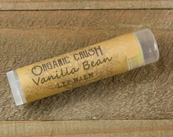 VANILLA BEAN Lip Balm | Organic Lip Balm | Natural Lip Balm | Vanilla Chapstick | Natural Chapstick | Vanilla Lip Balm