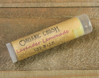 LAVENDER LEMONADE Lip Balm | Organic Lip Balm | Natural Lip Balm | Lavender Chapstick | Natural Chapstick | Organic Chapstick