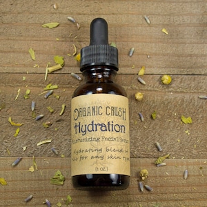 HYDRATION Facial Serum | Natural Facial Moisturizer | Normal-Dry Skin | Organic Skin Oil | Stocking Stuffer | Gifts for Her | Gifts under 20