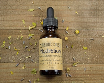 HYDRATION Facial Serum | Natural Facial Moisturizer | Normal-Dry Skin | Organic Skin Oil | Stocking Stuffer | Gifts for Her | Gifts under 20