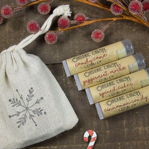 Holiday Lip Balm Gift Set | Gifts Under 10 | Stocking Stuffer | Gift for CoWorker | Lip Balm Gift Set | Hostess Gift | Secret Santa Gift