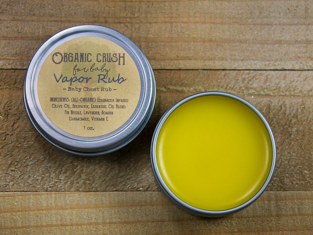 Baby VAPOR RUB Herbal Chest Rub for Babies Organic Vapor Etsy