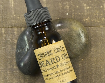 Sandalwood & Cedarwood BEARD OIL | Organic Beard Oil | Gifts for Him | Natural Beard Oil | Gifts Under 10 | Father's Day Gift