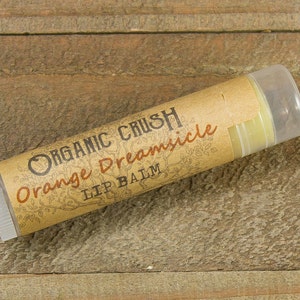 ORANGE DREAMSICLE Lip Balm | Organic Lip Balm | Natural Lip Balm | Natural Chapstick