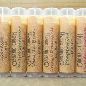 PICK 3 Lip Balms | Organic Lip Balm | Natural Lip Balm | Natural Chapstick | Lip Balm Bundle | Set of 3 Lip Balms | Lip Balm 3 Pack