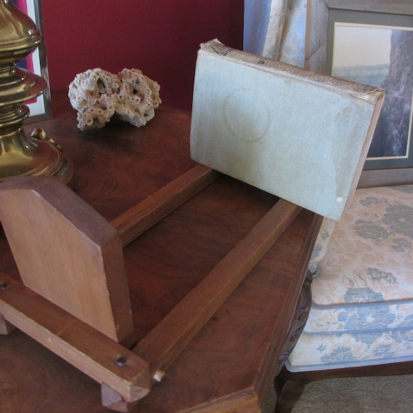 Antique Folding Desktop Students Bookcase - Bookrack -  New England origin - Over 80 years old = Lincoln Style