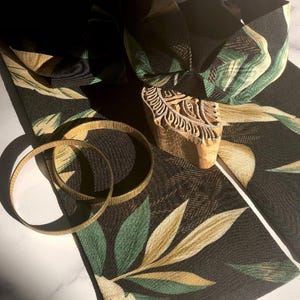 Palm Leaf print Wrap Headband