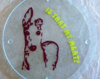 Italian Greyhound Glass Cutting Board – Funny Dog Lover Gift – Raw Feeder Kitchen Decor pawsinprofile