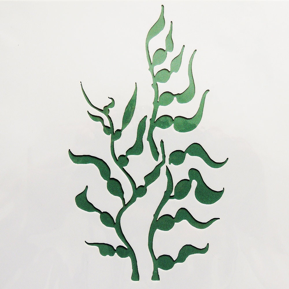 Kelp Seaweed Stencil As Seen On TV 7 x 7 inch | Etsy