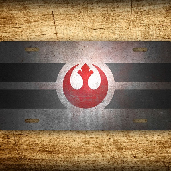 Star Wars Rebel Alliance 6x12 License Plate Galactic Empire Emperial Seal Darth Vader Emblem Logo