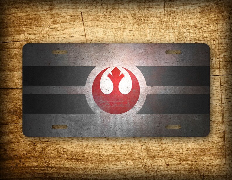 Star Wars Rebel Alliance License Plate Galactic Empire Etsy