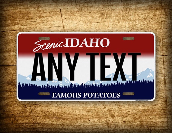 Personalized Idaho Famous Potatoes State Custom 6x12 Novelty License Plate Etsy Ireland